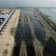 Image for article titled The chaos left behind by Typhoon Jebi, seen from the air